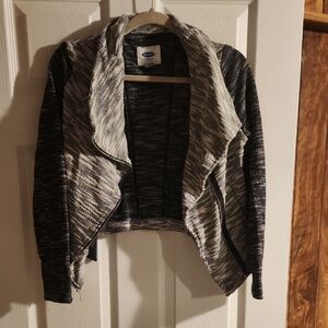 Old Navy Black and Gray Women's Sweater